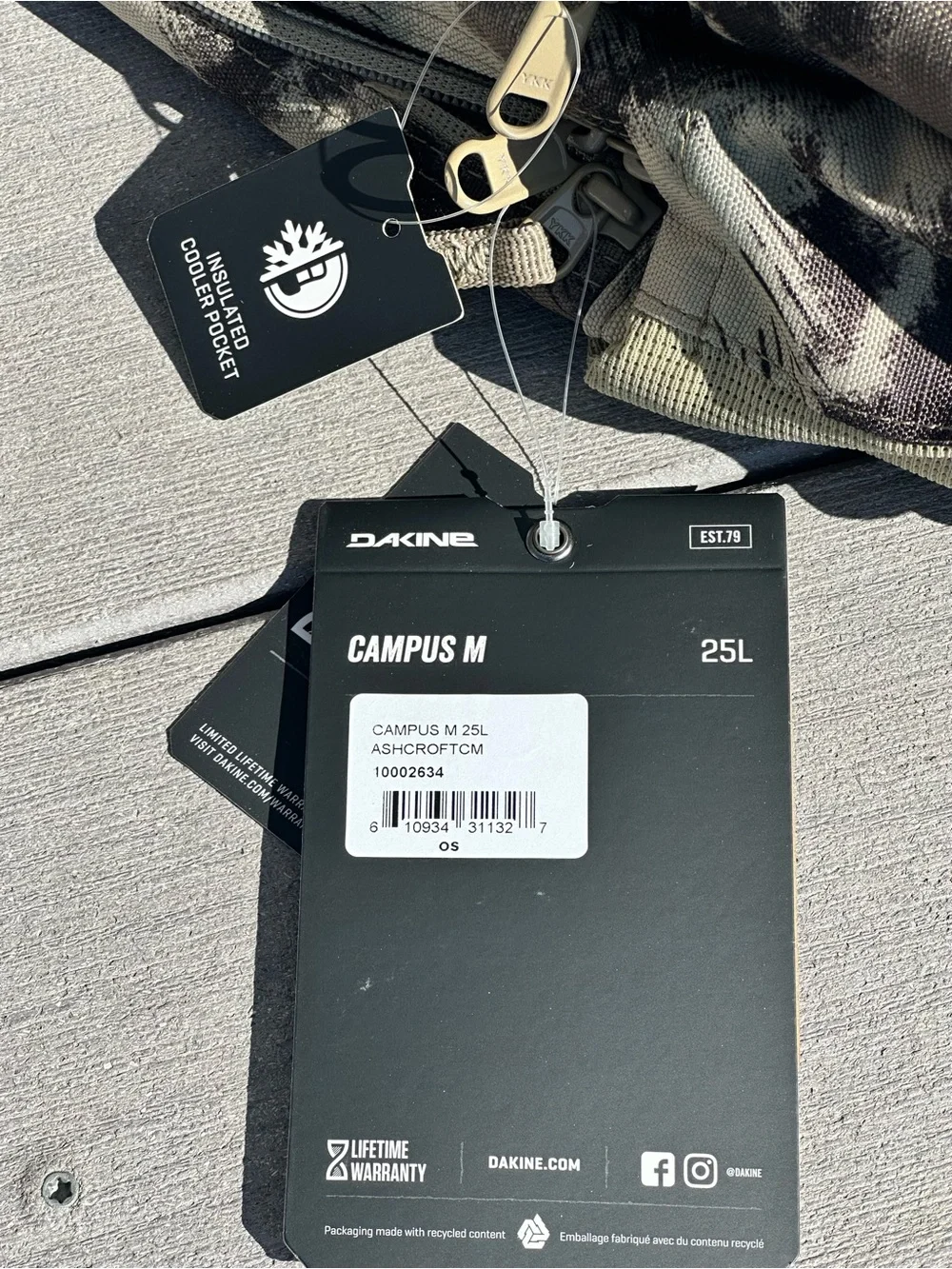 Dakine Campus M 25L Backpack Color: Ashcroft ($65 msrp)